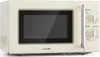 A studio shot of a cream-colored retro-style microwave oven against a white background. Náhľad obrázku produktu