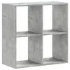vidaXL Knihovna betonová šedá 68,5x32x68,5 cm materiál na Náhled obrázku produktu 1