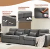 Nowoczesna 4-osobowa sofa Sweiko z lnianej tkaniny z Podgląd zdjęcia produktu 7