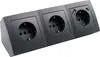 Steckdosenblock McPower "Flair", anthrazit, matt, 3-fach Produktbild-Vorschau 1