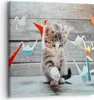 Bild auf Leinwand - Leinwandbild - Katze spaß origami - Produktbild-Vorschau 1