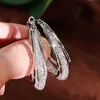 Boucles d'oreilles créoles pour femmes, argentées – Créoles Voir les images du produit 7