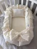 Jaju Baby Babynestchen mit Kopfkissen Baumwolle Creme 100 x Produktbild-Vorschau 1