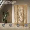 ML-Design parete divisoria 3 pezzi Fukuoka, naturale, Anteprima dell’immagine prodotto 2