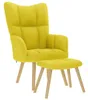 Sillón de relax con reposapiés, tapizado en tela de color Vista previa de la imagen del producto 8