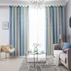 A living room scene with curtains, a sofa, a coffee table, and a chair. Voir les images du produit