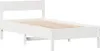 vidaXL Lit en pin massif sans matelas blanc 90x190 cm Voir les images du produit 5