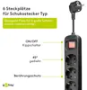 Goobay Steckdosenleiste mit Schalter, 6 Steckdosen, 1,5m Produktbild-Vorschau 4