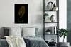 MuchoWow® Poster Topf - Pflanze - Linienkunst - Gold 40x60 Produktbild-Vorschau 4