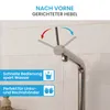 Bächlein Küchenarmatur Boyano (Edelstahl gebürstet) – Produktbild-Vorschau 3