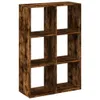 vidaXL Rozdeľovač miestností, dub dymový 69,5x29x103,5 cm Náhľad obrázku produktu 1
