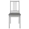Design New Esszimmerstühle mit Kissen 2 Stk. Grau Produktbild-Vorschau 4