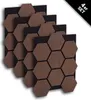 Homestyle4u Wandpaneel 4er Set Akustikpaneele Braun Walnuss Produktbild-Vorschau 12