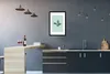 MuchoWow® Gerahmtes Poster Sommer - Kaktus - Blau 40x60 cm Produktbild-Vorschau 2