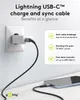 Goobay 49270 lightning cable 0.5 m Black, Grey Anteprima dell’immagine prodotto 7
