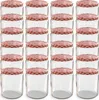 24x 405ml Einmachglas TO82 mit Rot-Weiß-Karo Deckel Produktbild-Vorschau 1