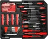 A tool kit laid out in a black case. Produktbild-Vorschau