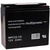 Powery Batterie de remplacement pour Panasonic LC-X1220P / Voir les images du produit 1