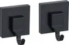 WENKO Vacuum-Loc® Wandhaken Mod. Quadro Schwarz, 2er Set, Produktbild-Vorschau 1