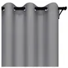 Voppi Zasłony na przelotkach 140x160 cm krótkie szare Podgląd zdjęcia produktu 5