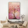 Leinwand Bilder 80x120 cm - Lebensbaum - Rosa - Gold - Produktbild-Vorschau 7