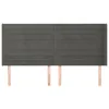 vidaXL Kopfteil mit Ohren Dunkelgrau 203x16x118/128 cm Samt Produktbild-Vorschau 4