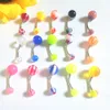 100 Stück gemischte Farben, Kugel-Bauchnabel-Nabel-Ringe, Produktbild-Vorschau 6