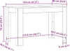 vidaXL Esstisch Grau Sonoma 120x60x76 cm Holzwerkstoff Produktbild-Vorschau 7