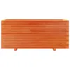vidaXL Pflanzkübel Wachsbraun 110x40x49,5 cm Massivholz Produktbild-Vorschau 5