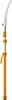 A pole saw with a curved blade and an orange handle, isolated on a white background. Produktbild-Vorschau