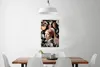 MuchoWow® Poster Mädchen mit Perlenohrring - Blumen - Produktbild-Vorschau 2