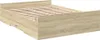 vidaXL Bettgestell mit Schubladen Sonoma-Eiche 140x190cm Produktbild-Vorschau 3