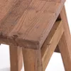 A close-up view of the textured wooden surface and legs of a stool. Náhled obrázku produktu
