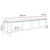 TV-Schrank AVELINE 200 cm mit LED-Beleuchtung Produktbild-Vorschau 8