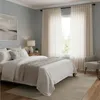 1x Rideau aspect lin avec passants Voile Rideau fenêtre Voir les images du produit 8