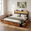 Letto matrimoniale in metallo INONEFT, 160x200 cm, con Anteprima dell’immagine prodotto 1