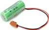 A green lithium battery with wires and a connector. Náhled obrázku produktu