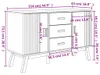 vidaXL Kredens OLDEN brązowy 114x43x73,5 cm lite drewno Podgląd zdjęcia produktu 8