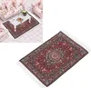 1:12 Puppenhaus gewebter Teppich Miniatur Teppich Produktbild-Vorschau 3