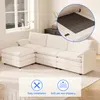 FLEXISPOT 4-Sitzer Sofa Sofabed L-förmiges Ecksofa mit Produktbild-Vorschau 8