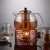 Teekanne aus Glas mit Teesieb und Teewärmer, 1500 ml, Produktbild-Vorschau 7
