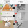 A collage comparing features of a product labeled 'PFCTART' against 'ANDERE' (others). Anteprima dell’immagine prodotto