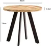 FineBuy Tavolo da pranzo rotondo Ø 80 cm in legno massello Anteprima dell’immagine prodotto 3