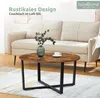 holz4home® Couchtisch Indie I Runder Wohnzimmertisch Ø88cm Produktbild-Vorschau 2