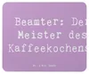 Mr. & Mrs. Panda Mauspad Spruch Beamter Kaffeemeister - Produktbild-Vorschau 1