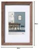 Cornice in legno Fiorito 60x80 cm noce Anteprima dell’immagine prodotto 7
