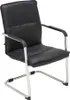A black office chair with a cantilever base. Anteprima dell’immagine prodotto