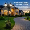 Outsunny zonne-energie lantaarn met voet, 182 cm, hoogte Productafbeelding-voorbeeld 6
