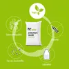A bag of citric acid granules is shown with various icons and text highlighting its features. Produktbild-Vorschau