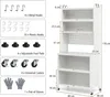 KOMFOTTEU Küchenschrank mit 6 Ebenen, Sideboard mit 4 Haken Produktbild-Vorschau 6